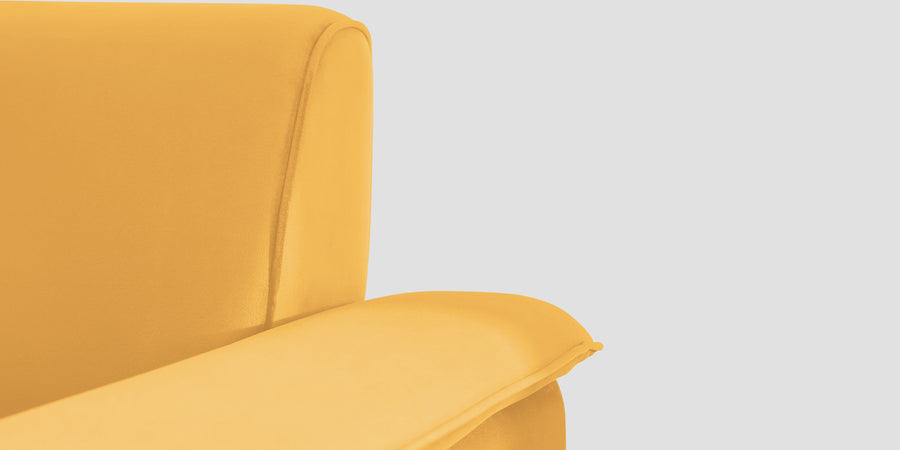 Ocean Velvet Lhs Sectional Sofa 2 Lounger In Turmeric Yellow Colour - Febonic Living