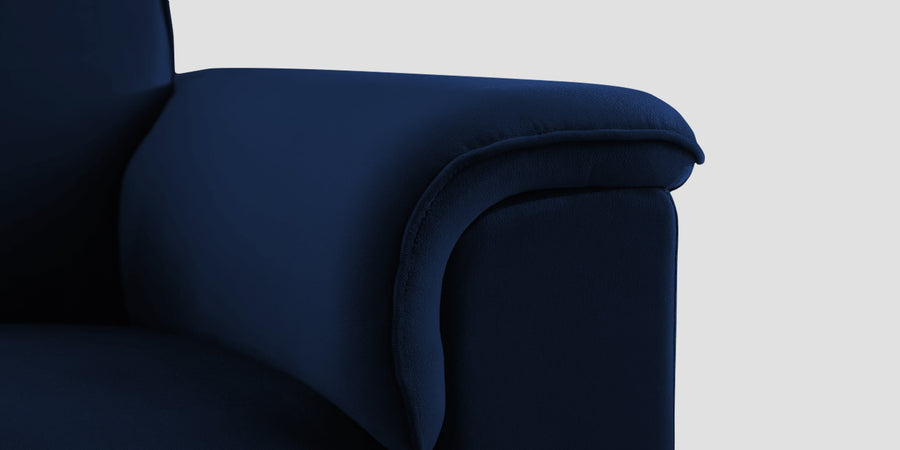 Ocean Velvet Rhs Sectional Sofa 2 Lounger In Imperial Blue Colour - Febonic Living