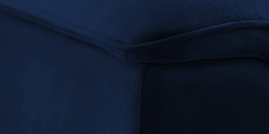 Ocean Velvet Rhs Sectional Sofa 2 Lounger In Imperial Blue Colour - Febonic Living