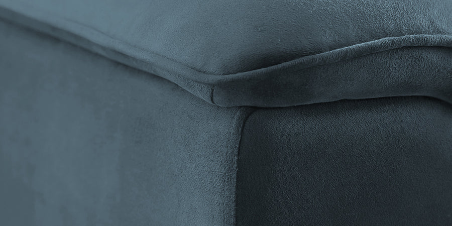 Ocean Velvet Rhs Sectional Sofa 2 Lounger In Oxford Blue Colour - Febonic Living