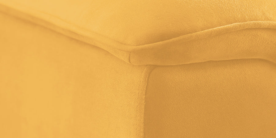 Ocean Velvet Rhs Sectional Sofa 2 Lounger In Turmeric Yellow Colour - Febonic Living