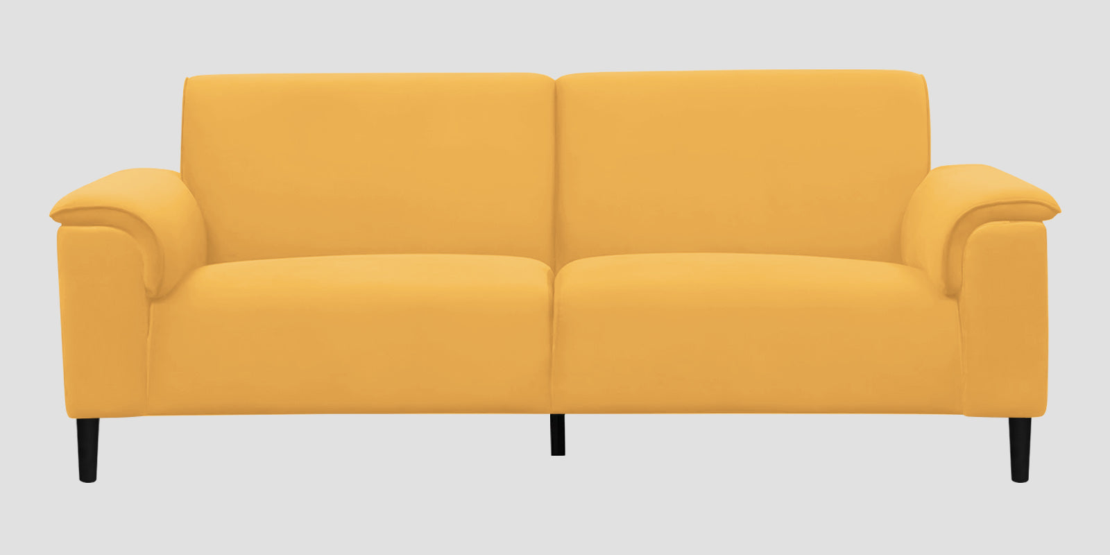 Ocean Velvet 3 Seater Sofa In Turmeric Yellow Colour - Febonic Living
