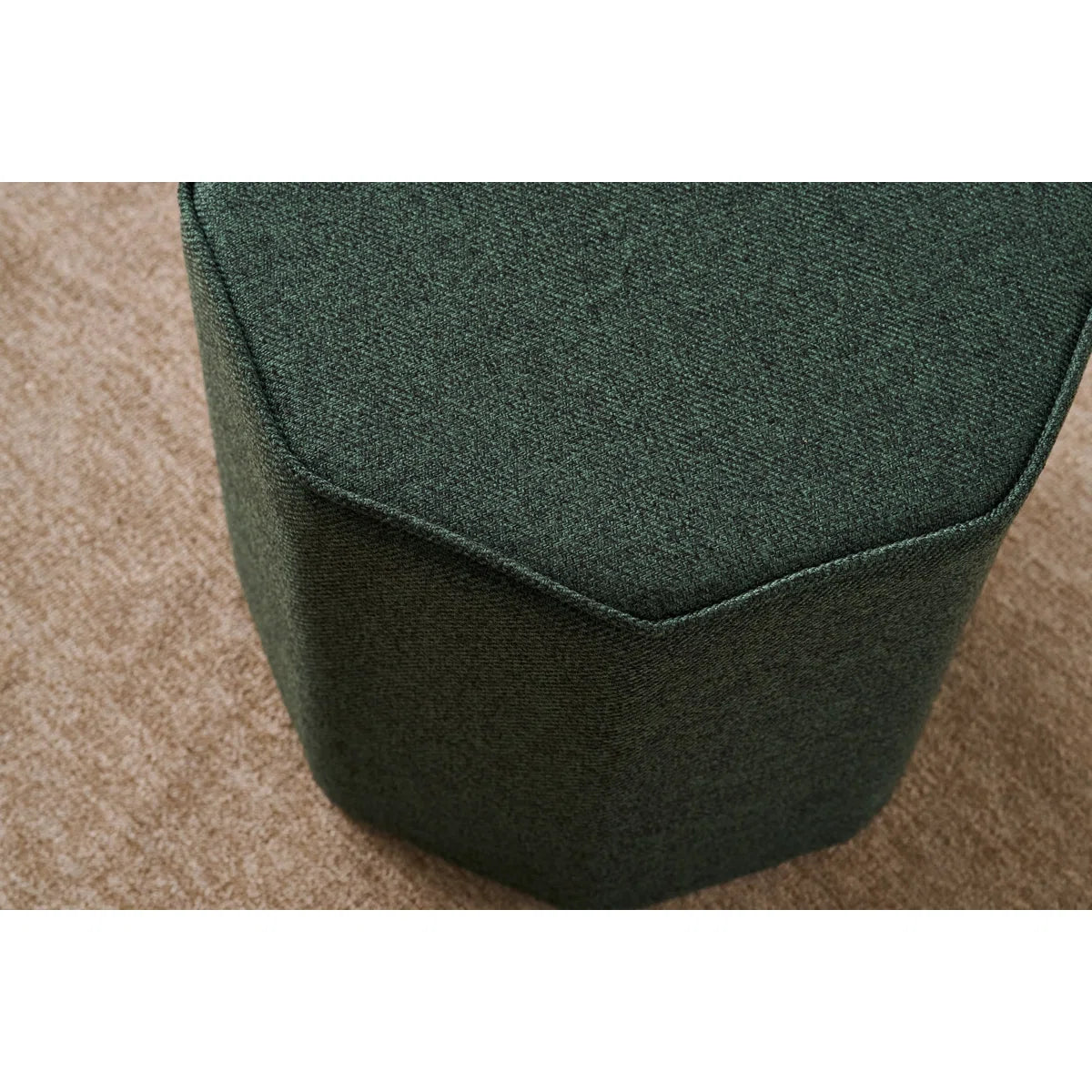 Octol Fabric Pouffe In Nimbus Grey Colour