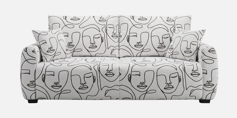 Orion Modern Muse 3 Seater Sofa In White Colour