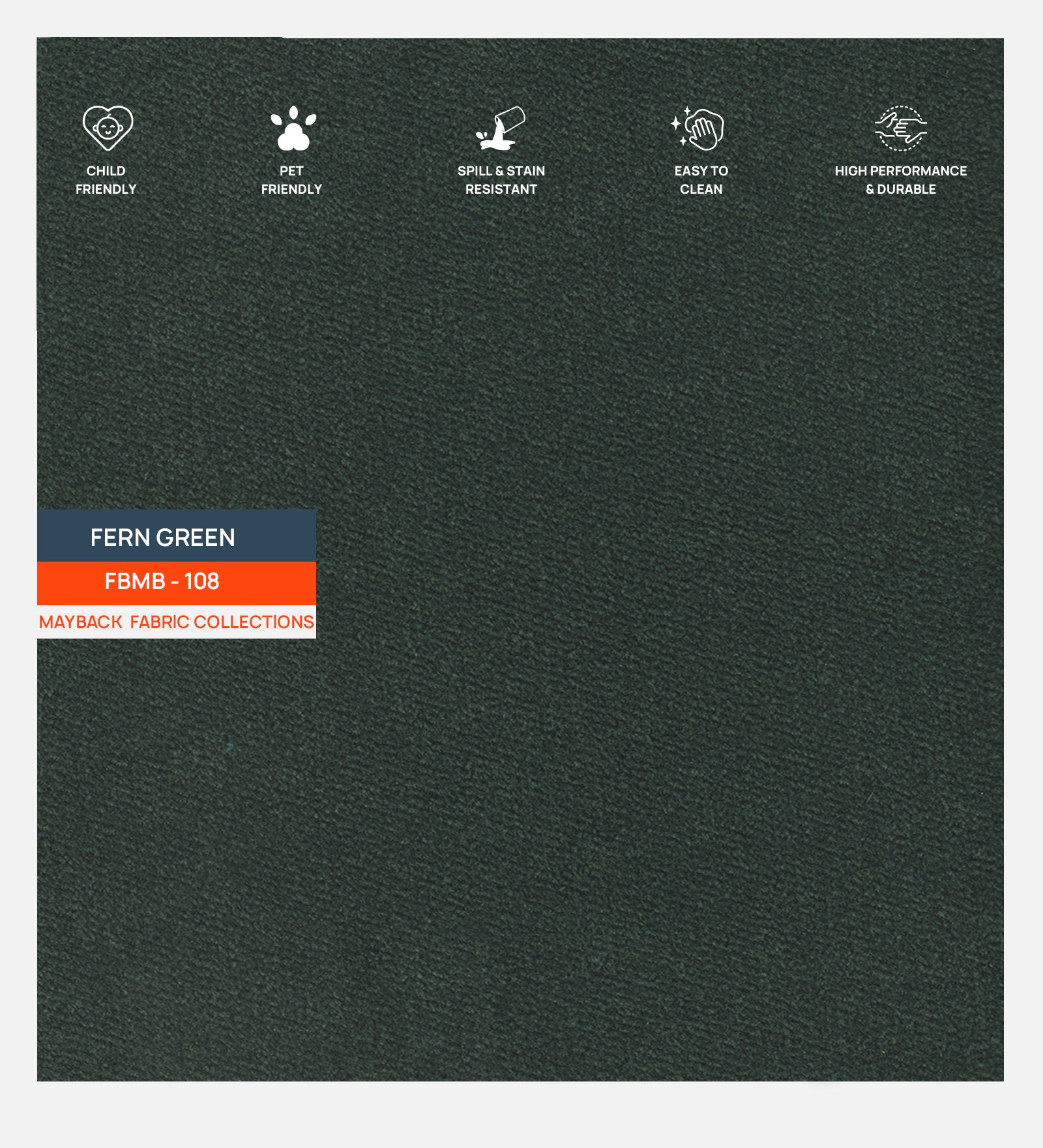 Oven Suede Fabric Fern Green 108 Code