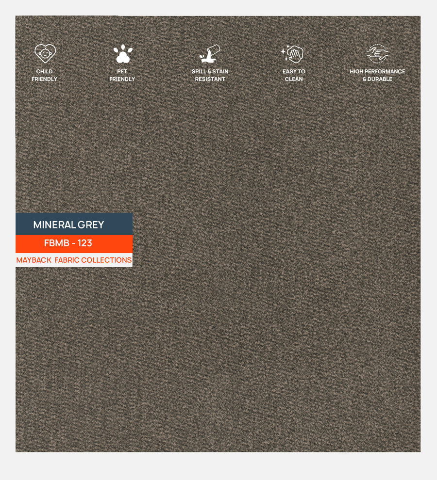 Oven Suede Fabric Mineral Grey 123 Code by Febonic Living
