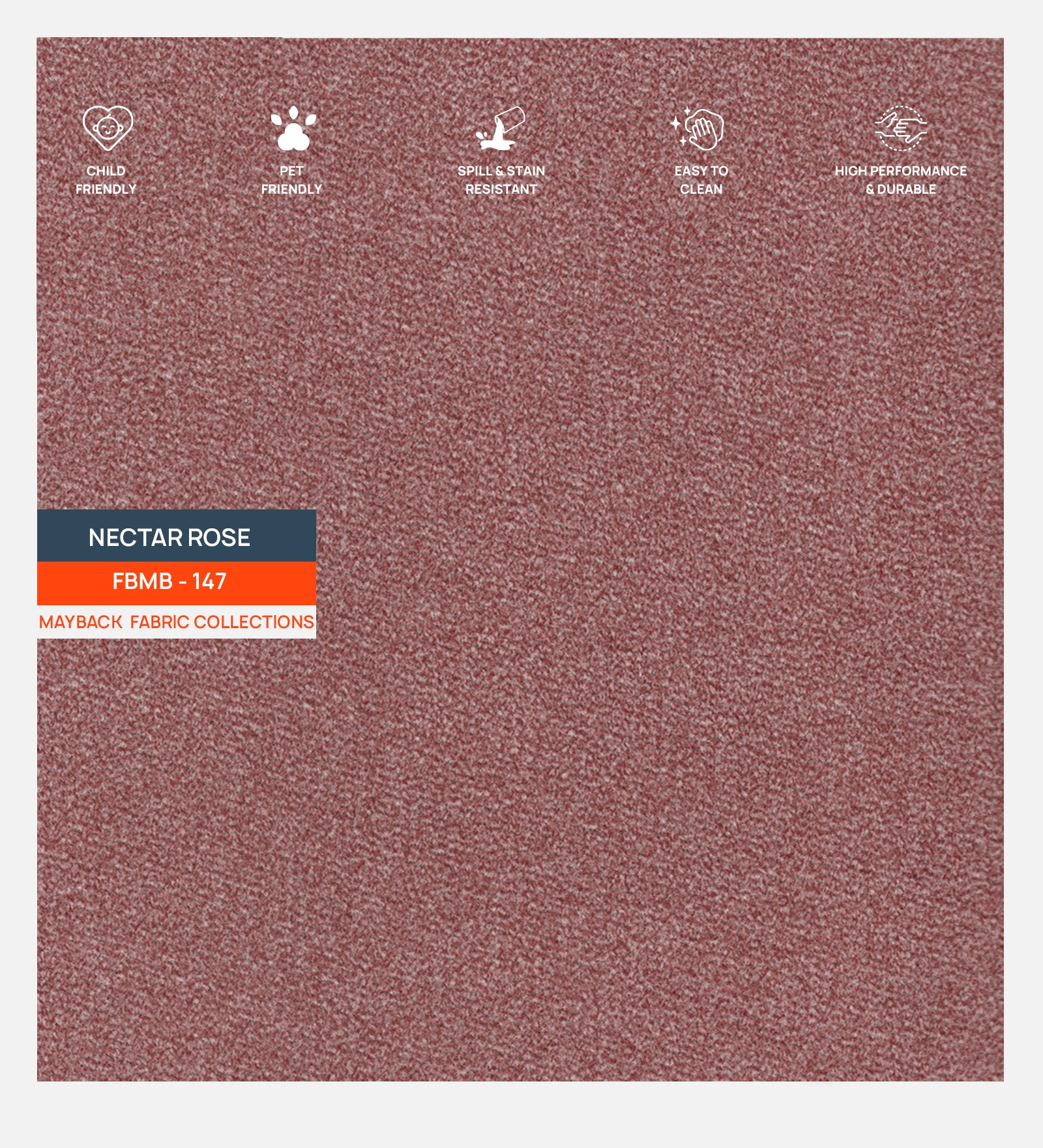 Oven Suede Fabric Nector Rose 147 Code