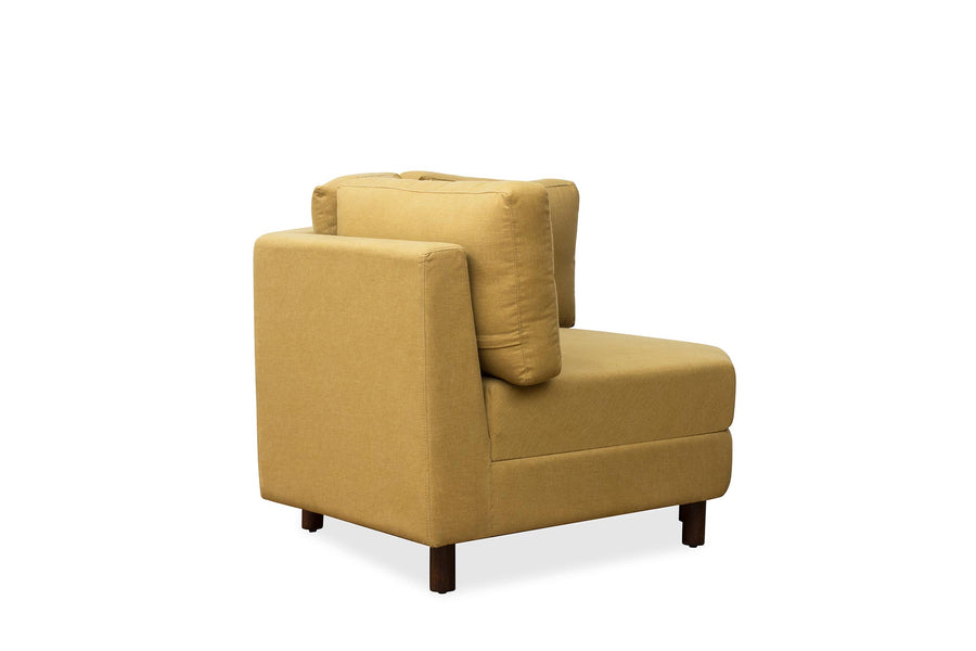 Betty Fabric 8 Seater Corner Sofa In Yellow Colour - Febonic Living