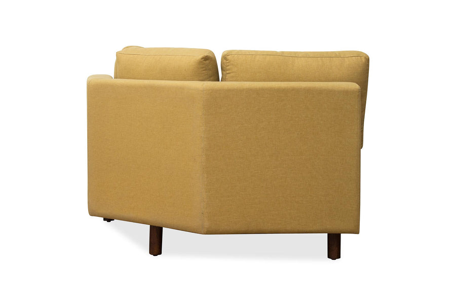 Betty Fabric 8 Seater Corner Sofa In Yellow Colour - Febonic Living