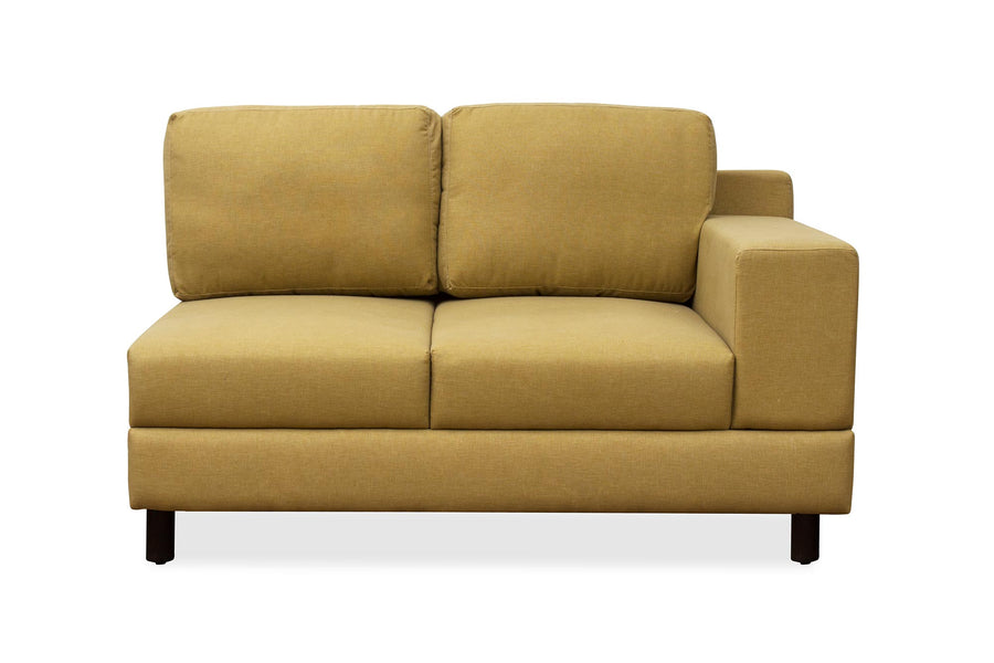 Betty Fabric 8 Seater Corner Sofa In Yellow Colour - Febonic Living