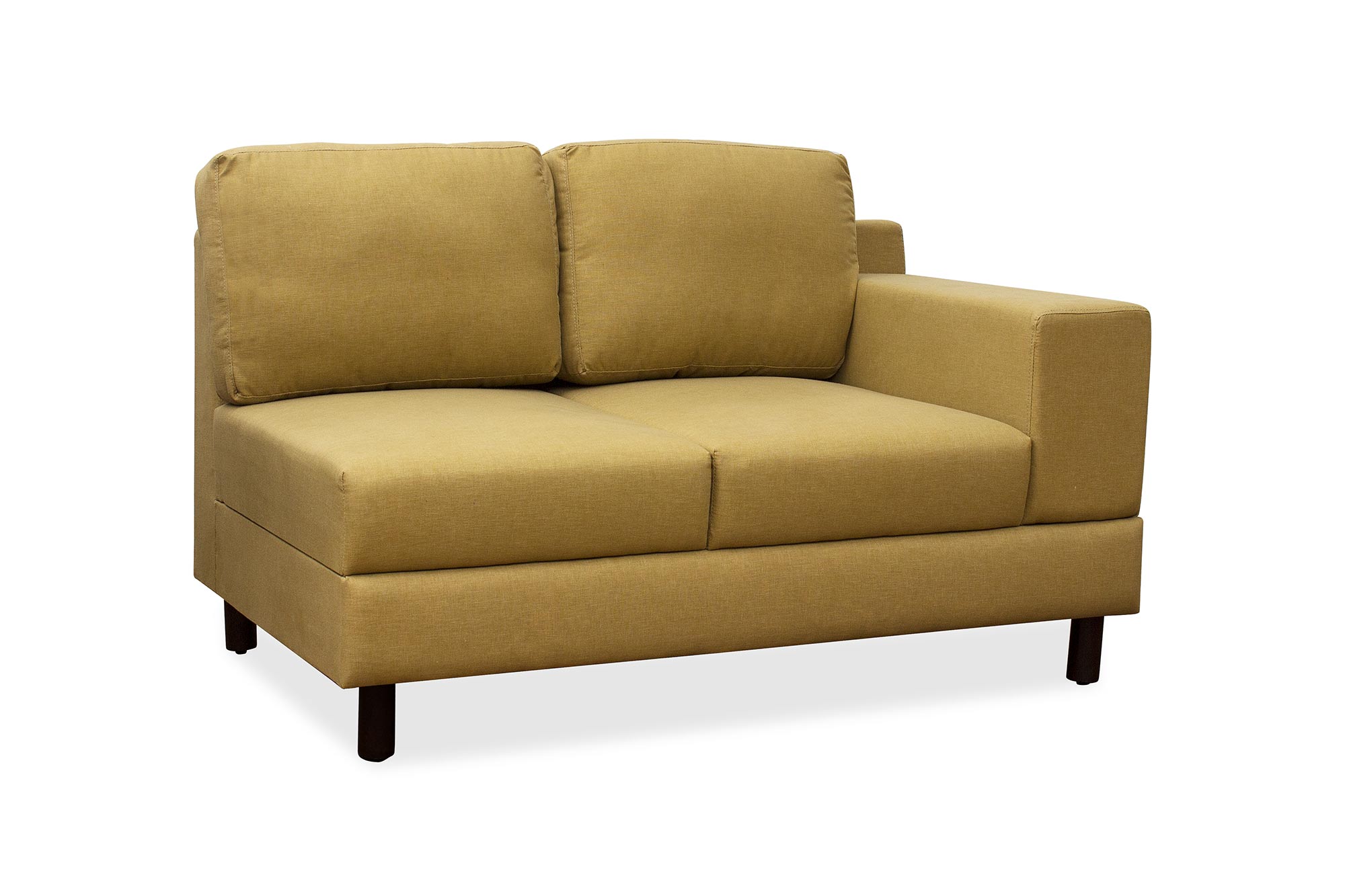 Betty Fabric 8 Seater Corner Sofa in Yellow Colour