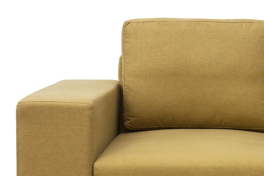 Betty Fabric 8 Seater Corner Sofa In Yellow Colour - Febonic Living