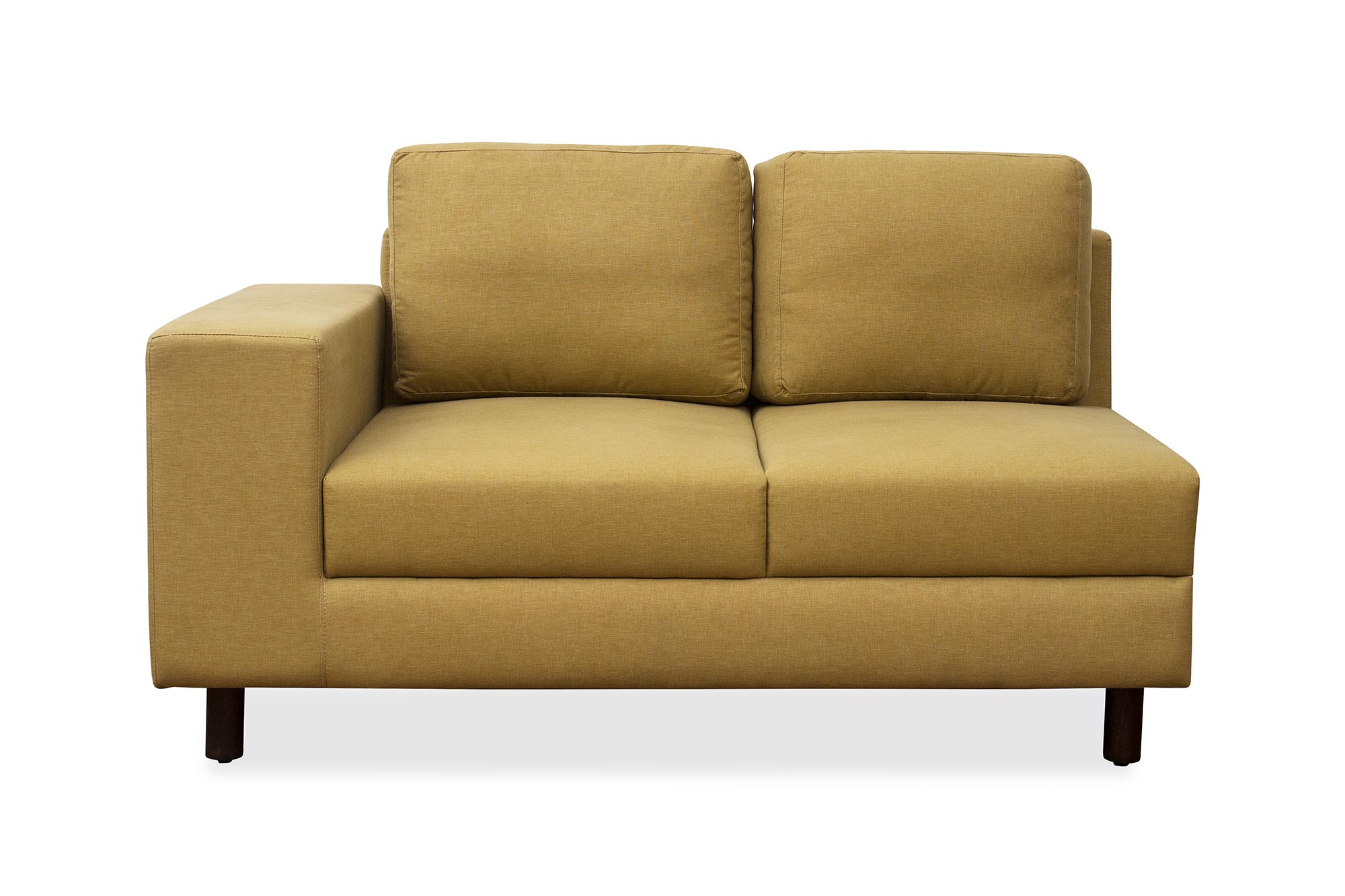 Betty Fabric 8 Seater Corner Sofa in Yellow Colour