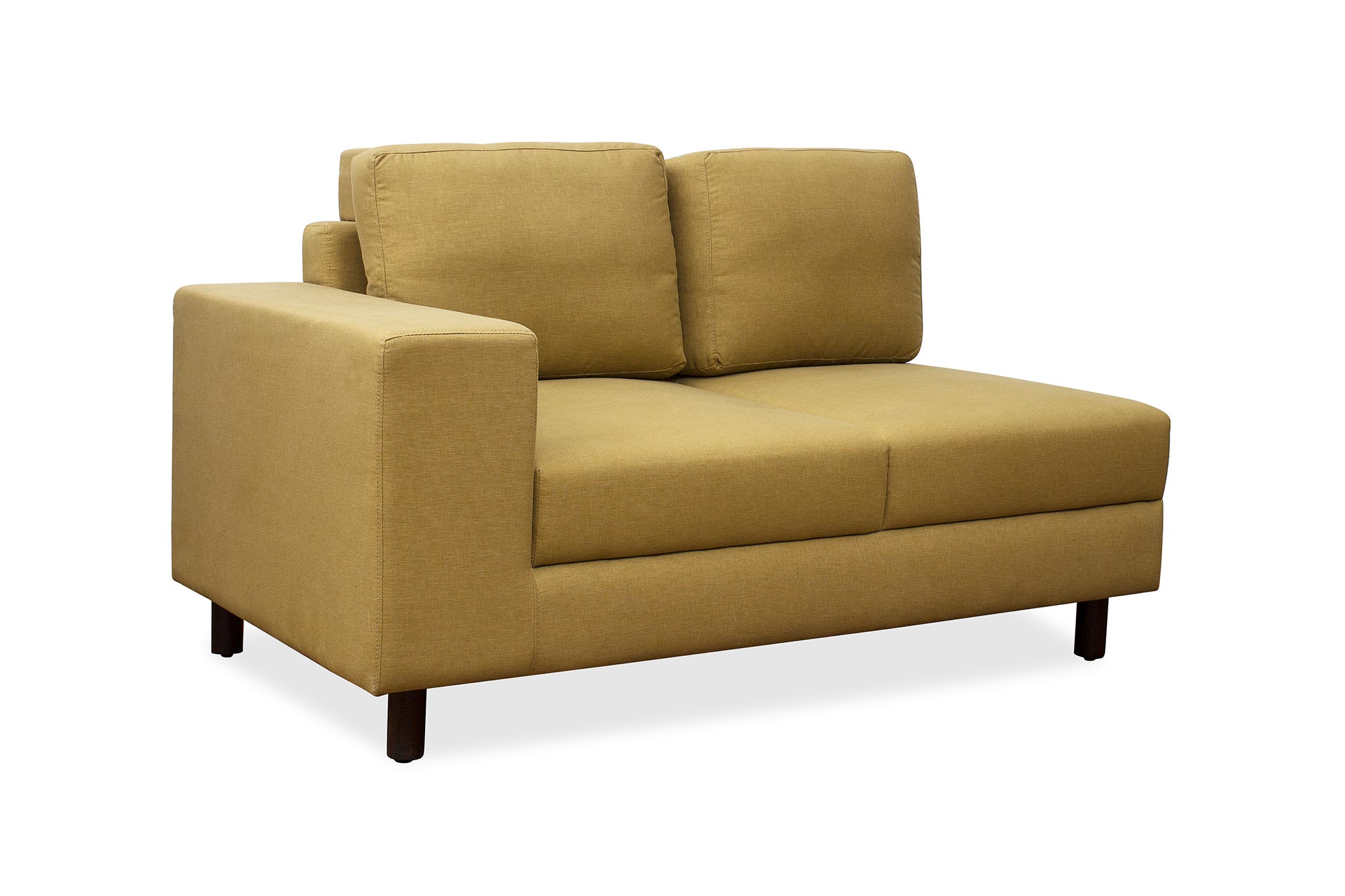 Betty Fabric 8 Seater Corner Sofa in Yellow Colour