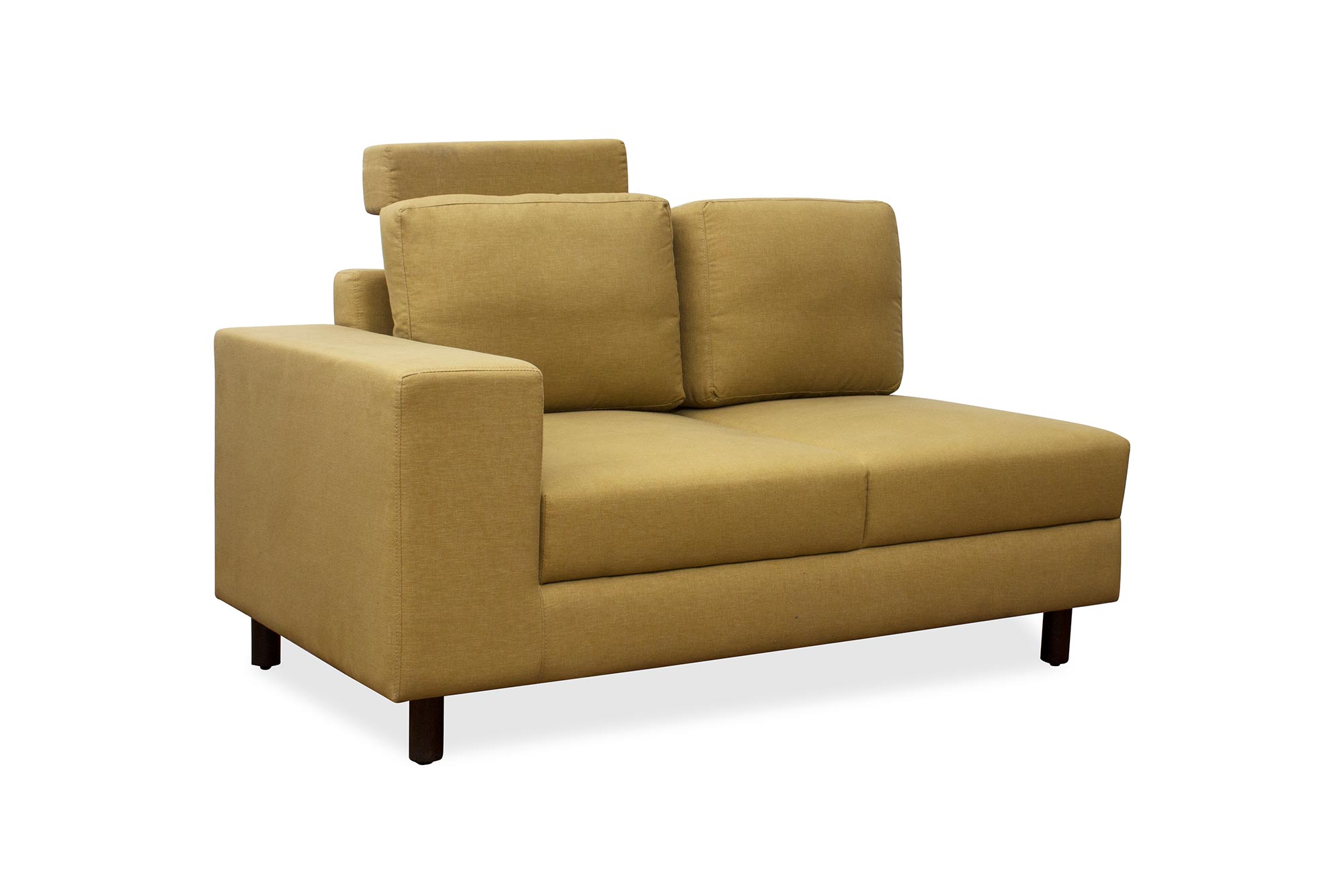 Betty Fabric 8 Seater Corner Sofa in Yellow Colour