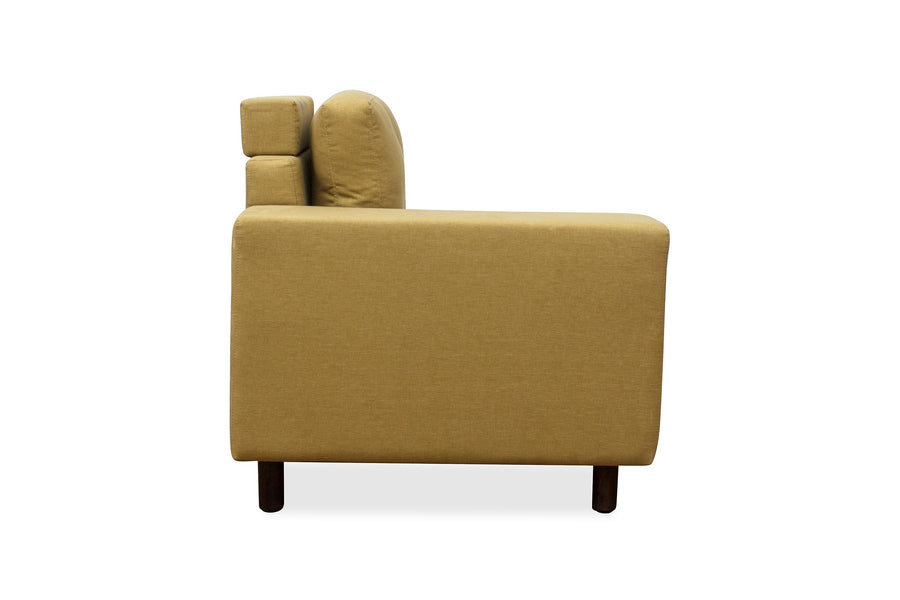 Betty Fabric 8 Seater Corner Sofa In Yellow Colour - Febonic Living