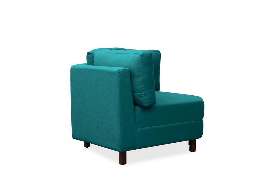 Betty Fabric 8 Seater Corner Sofa In Sea Green Colour - Febonic Living