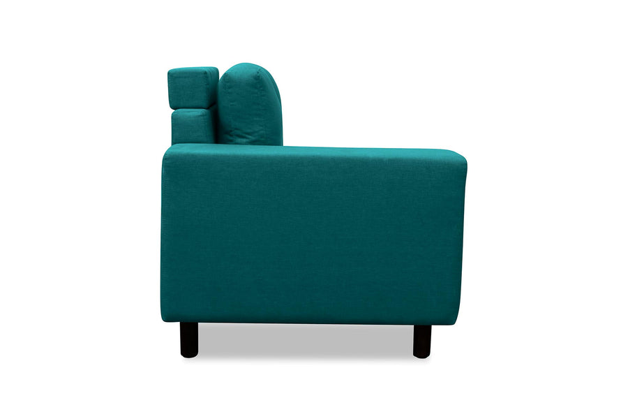 Betty Fabric 8 Seater Corner Sofa In Sea Green Colour - Febonic Living