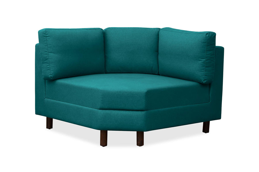 Betty Fabric 8 Seater Corner Sofa In Sea Green Colour - Febonic Living