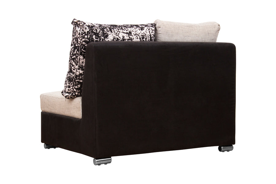 Mabel Fabric 8 Seater Lhs Corner Sofa In Ivory Cream Colour - Febonic Living