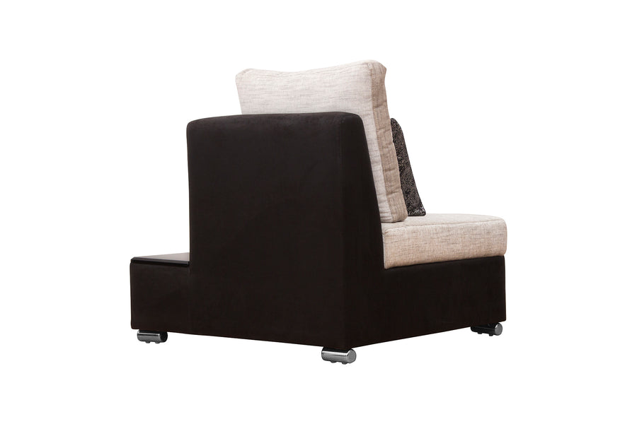 Mabel Fabric 8 Seater Lhs Corner Sofa In Ivory Cream Colour - Febonic Living