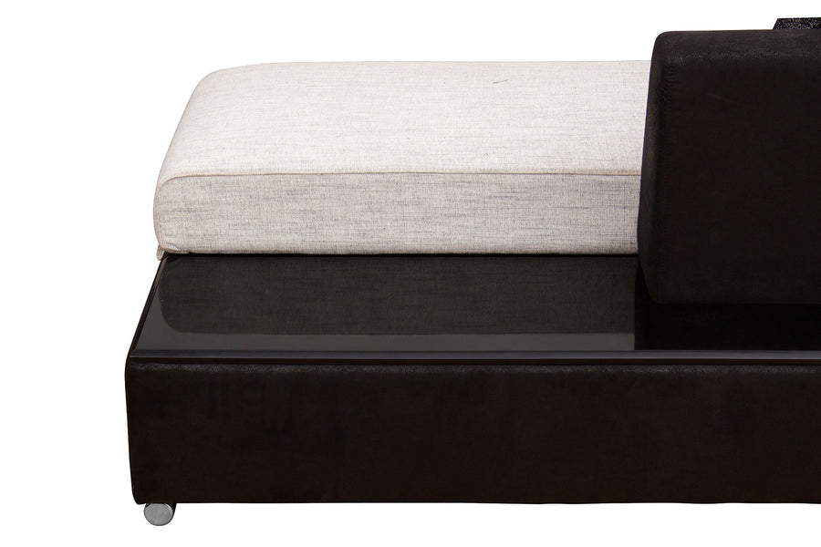 Mabel Fabric 8 Seater Rhs Corner Sofa In Ivory Cream Colour - Febonic Living