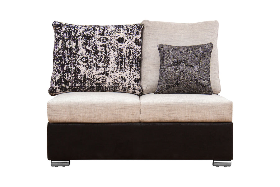 Mabel Fabric 8 Seater Rhs Corner Sofa In Ivory Cream Colour - Febonic Living