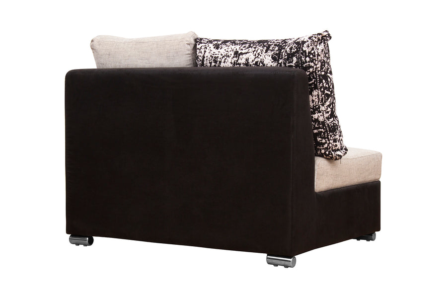 Mabel Fabric 8 Seater Rhs Corner Sofa In Ivory Cream Colour - Febonic Living