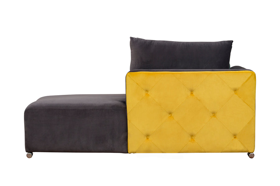 Rita Velvet 8 Seater Corner Sofa In Mocha Brown Colour - Febonic Living