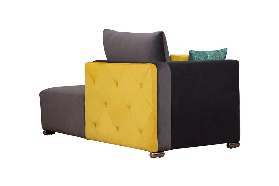 Rita Velvet 8 Seater Corner Sofa In Mocha Brown Colour - Febonic Living