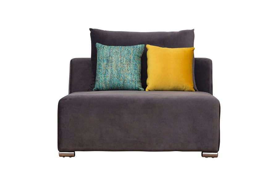 Rita Velvet 8 Seater Corner Sofa In Mocha Brown Colour - Febonic Living