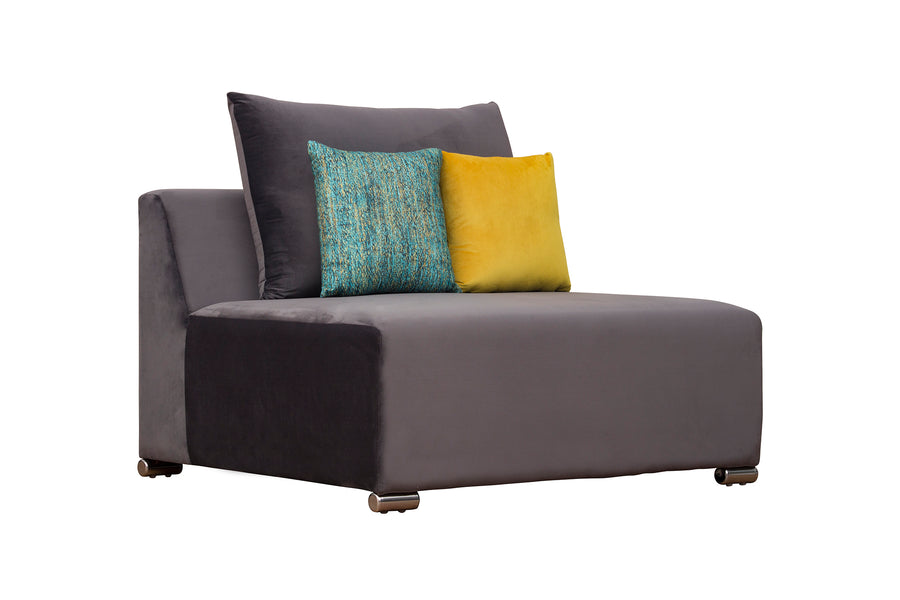 Rita Velvet 8 Seater Corner Sofa In Mocha Brown Colour - Febonic Living