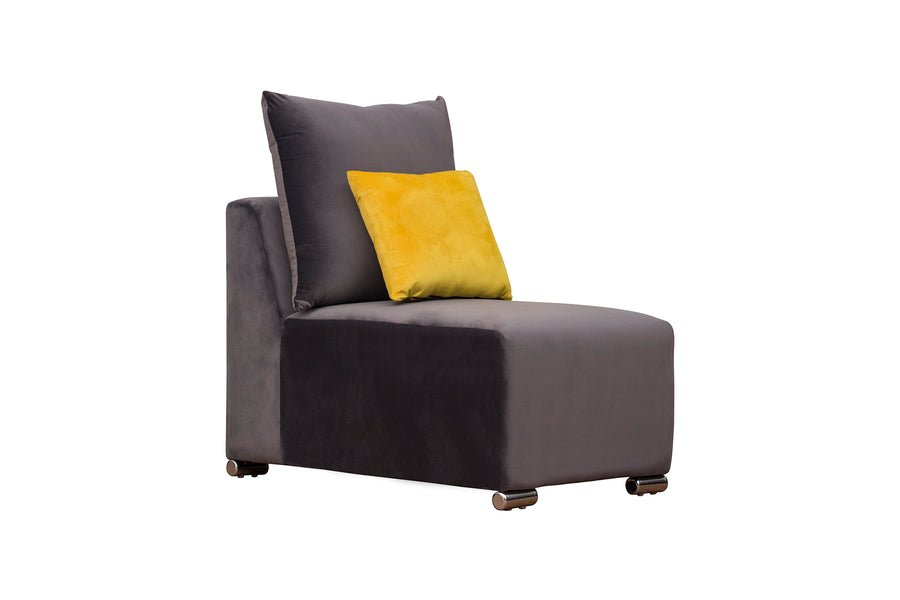 Rita Velvet 8 Seater Corner Sofa In Mocha Brown Colour - Febonic Living