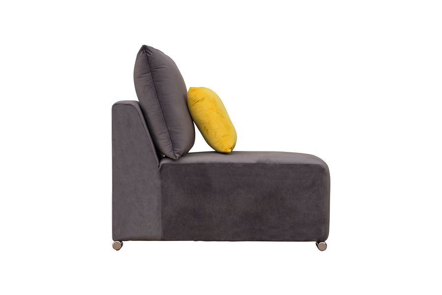 Rita Velvet 8 Seater Corner Sofa In Mocha Brown Colour - Febonic Living