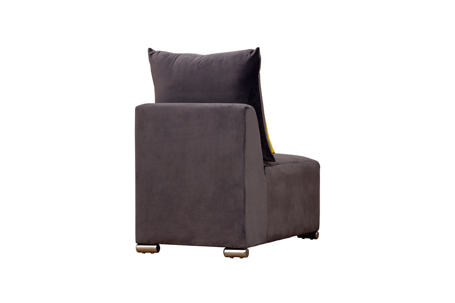 Rita Velvet 8 Seater Corner Sofa In Mocha Brown Colour - Febonic Living