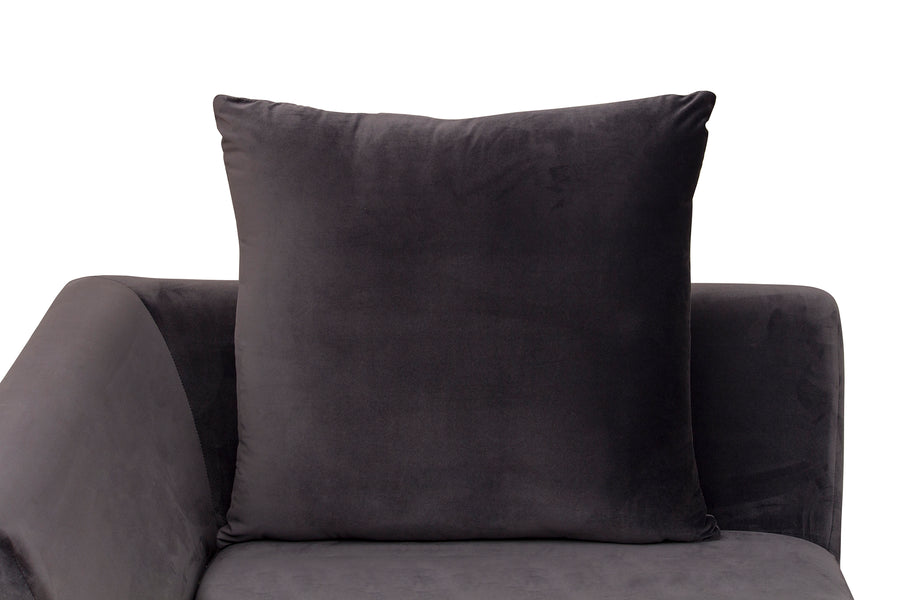 Rita Velvet 8 Seater Corner Sofa In Mocha Brown Colour - Febonic Living