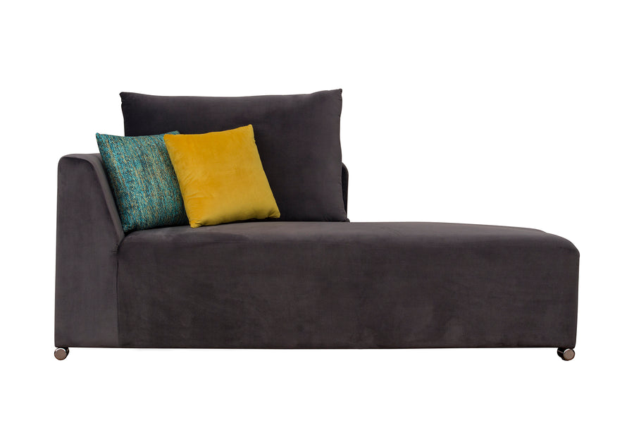 Rita Velvet 8 Seater Corner Sofa In Mocha Brown Colour - Febonic Living