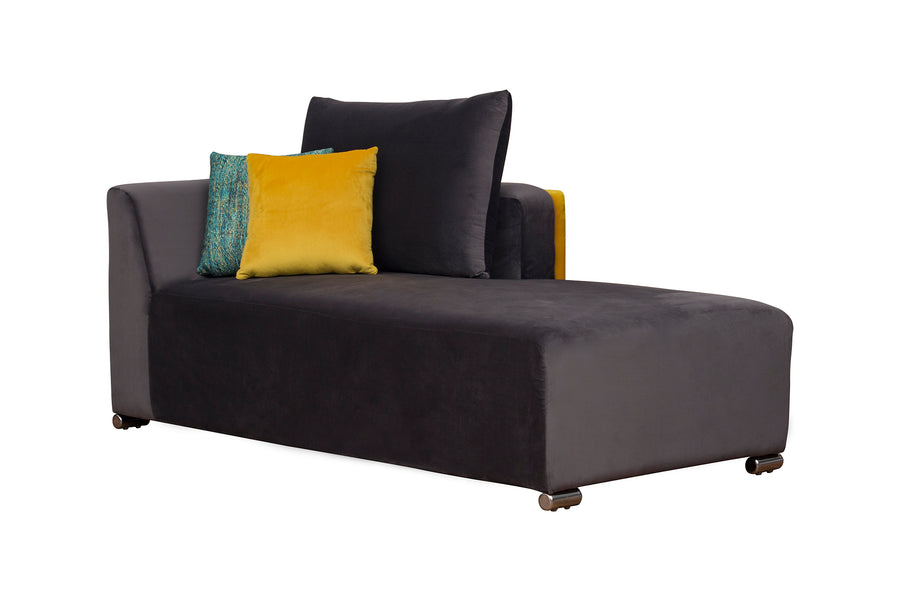 Rita Velvet 8 Seater Corner Sofa In Mocha Brown Colour - Febonic Living