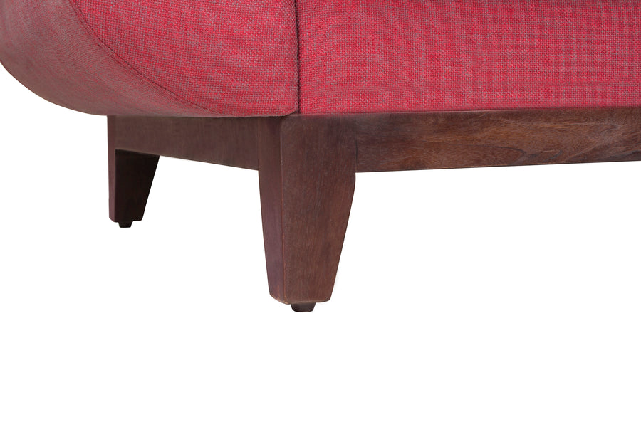 Bola Fabric 2 Seater Sofa In Blaze Red Colour - Febonic Living