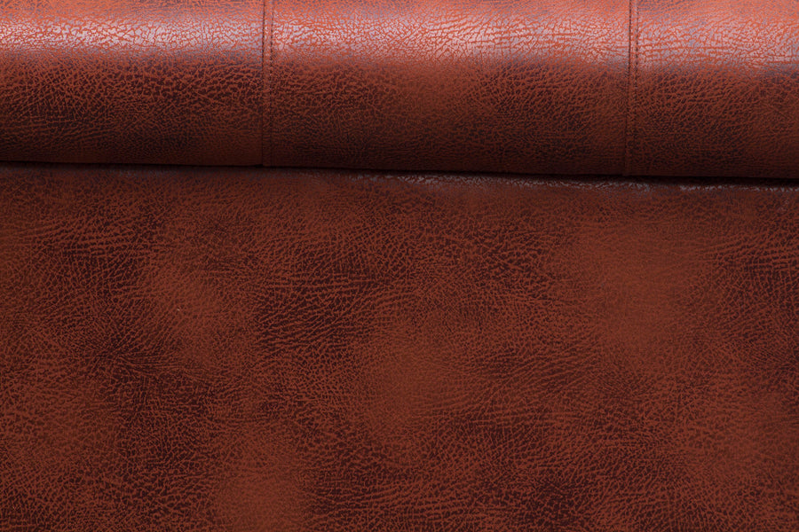 Fardy Leatherette 1 Seater Sofa In Red Maroon Colour - Febonic Living