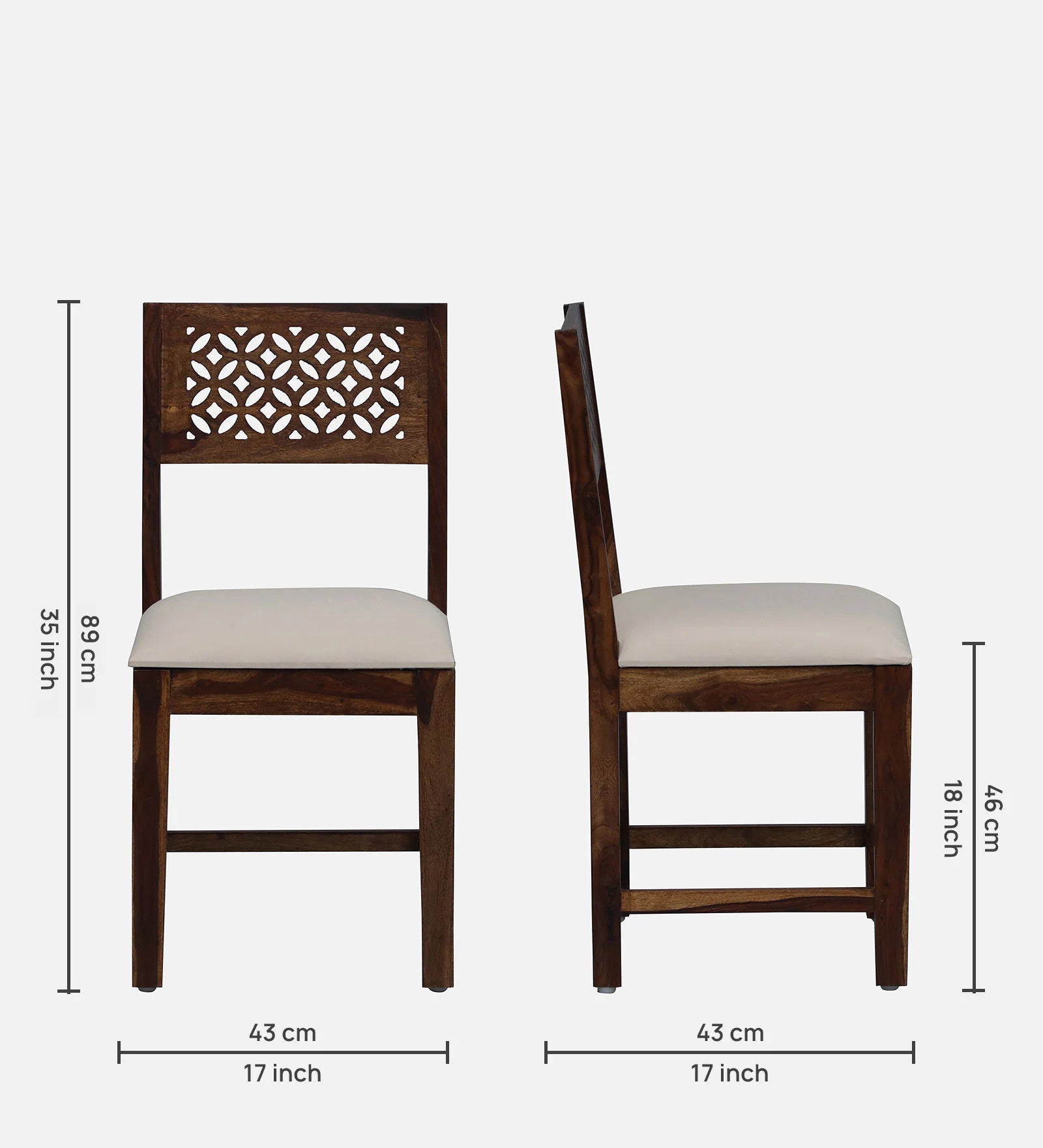 Sahni Sheesham Wood 4 Seater Dining Set In Scratch Resistant Provinicial Teak Finish With Bench - Febonic Living