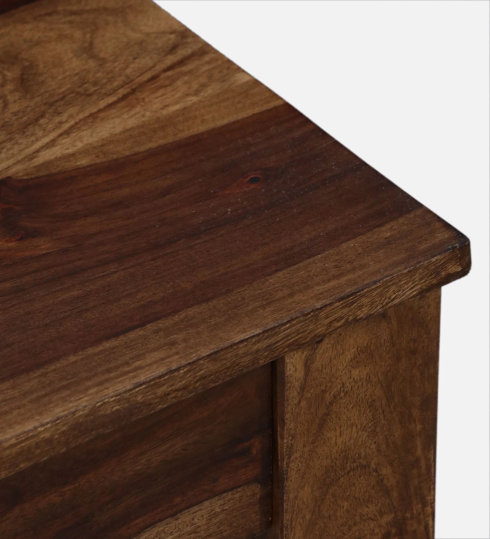 Sahni Sheesham Wood 4 Seater Dining Set In Scratch Resistant Provinicial Teak Finish With Bench - Febonic Living