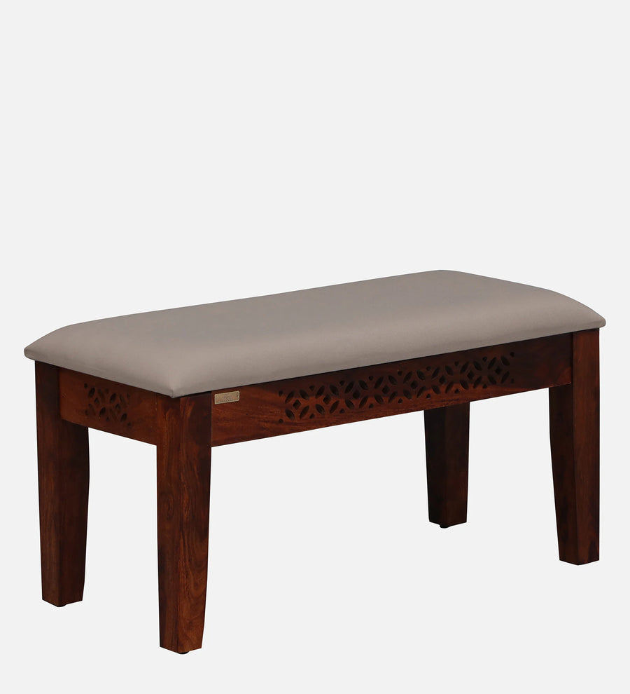 Sahni Sheesham Wood 4 Seater Dining Set in Scratch Resistant Honey Oak Finish With Bench - Febonic Living