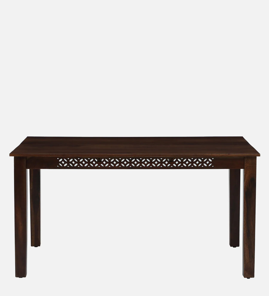 Sahni Sheesham Wood 6 Seater Dining Set In Scratch Resistant Provincial Teak Finish With Bench - Febonic Living