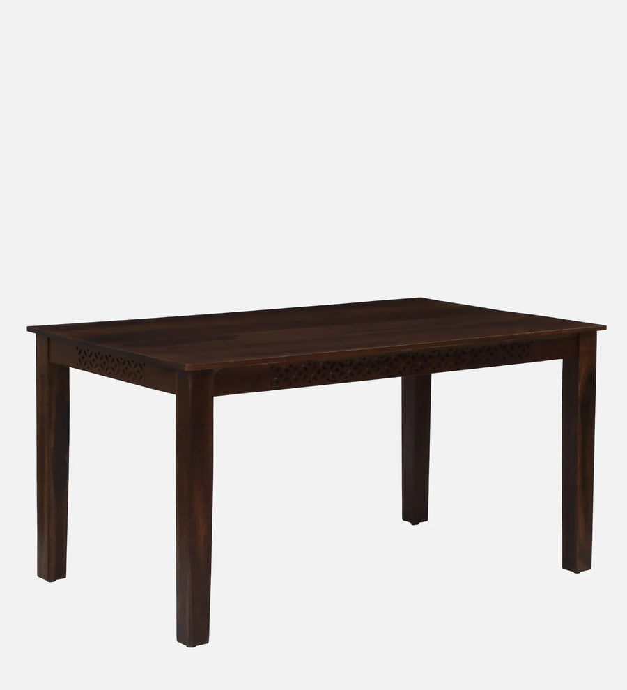 Sahni Sheesham Wood 6 Seater Dining Set In Scratch Resistant Provincial Teak Finish With Bench - Febonic Living