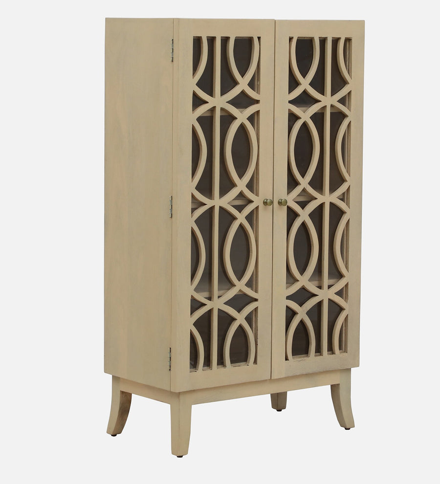 Sucre Solid Wood Book Case In Gold Wash Finish - Febonic Living