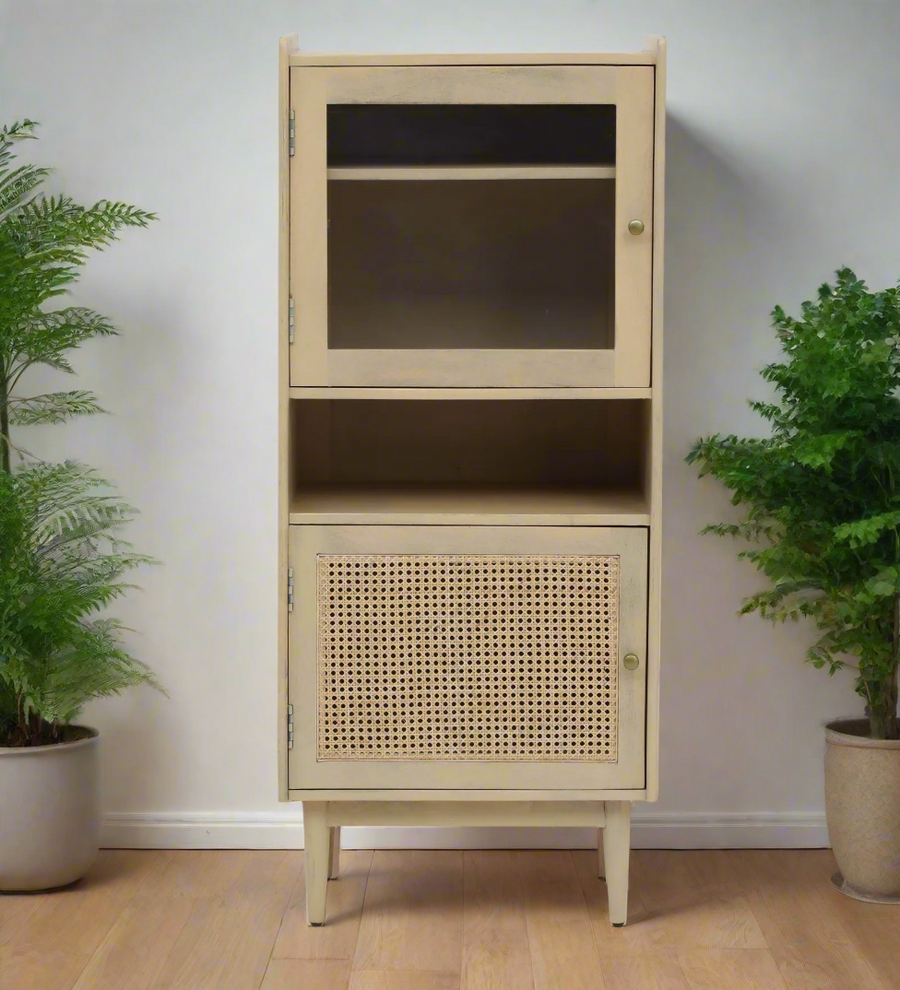 Mainz Solid Wood Book Case In Gold Wash Finish - Febonic Living