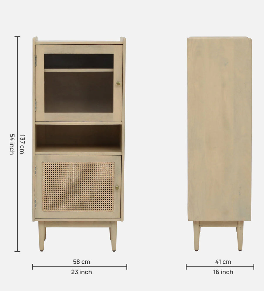 Mainz Solid Wood Book Case In Gold Wash Finish - Febonic Living