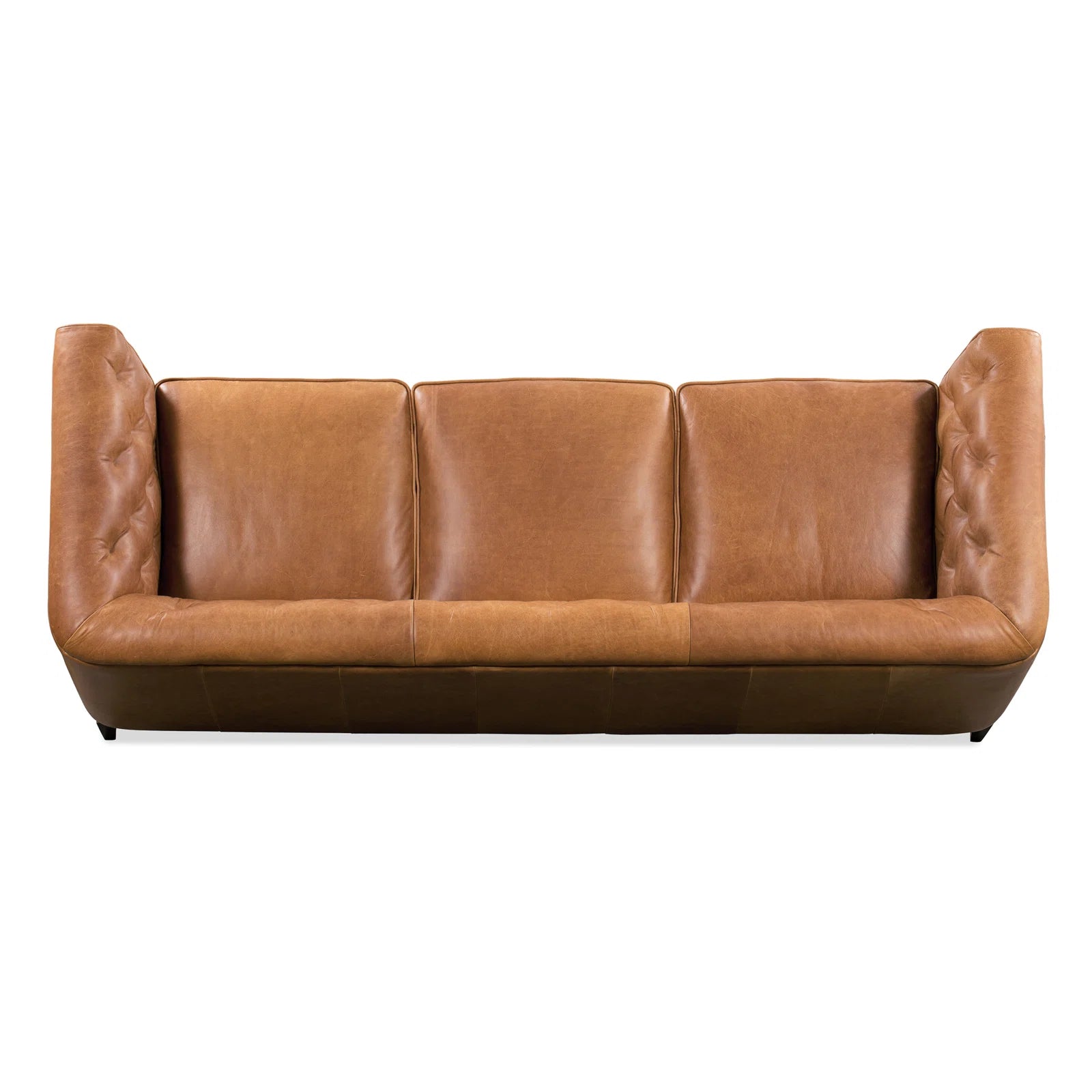 Fappy Leatherette 3 Seater Sofa In Cinnamon Brown Colour - Febonic Living
