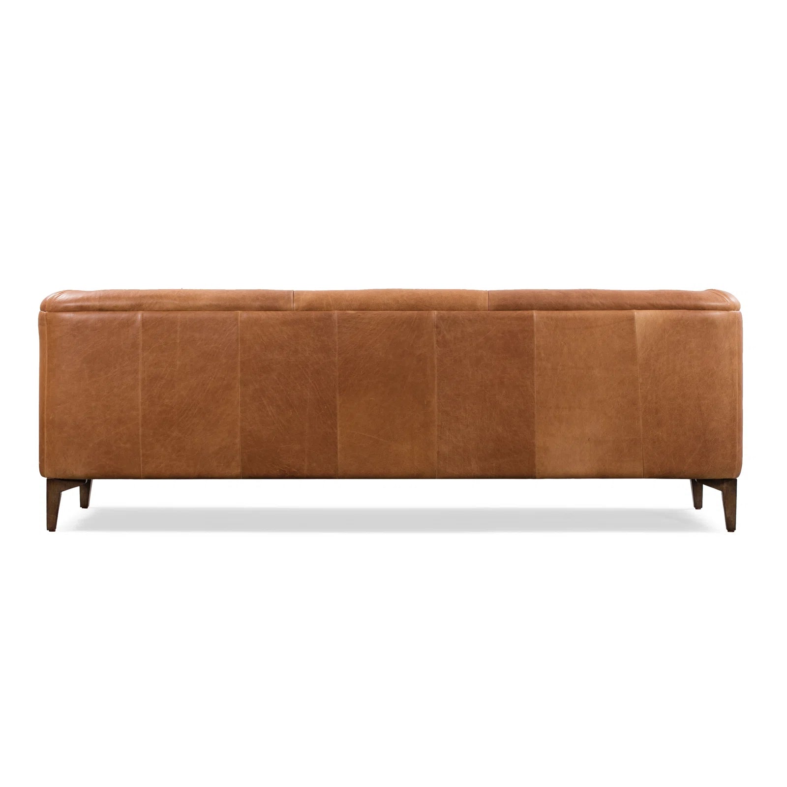 Fappy Leatherette 3 Seater Sofa In Cinnamon Brown Colour - Febonic Living